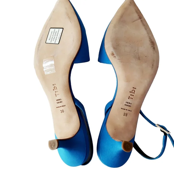 Tibi Blue Slingback Heels - Picture 7 of 8